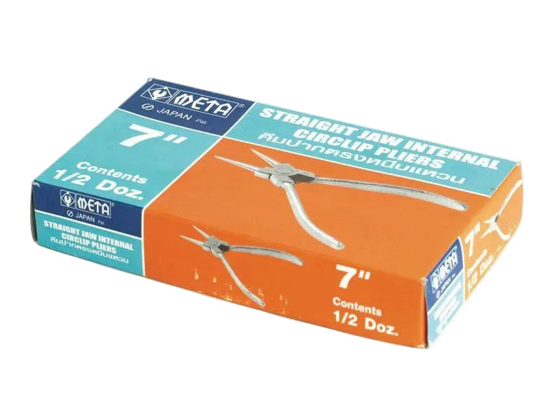 คีมปากตรงหนีบแหวน ชุบโครเมี่ยม META straight jaw, internal circlip pliers with chrome plated handle-ABLETOOLThailand.Com - บริษัท เอเบิลทูล จำกัด