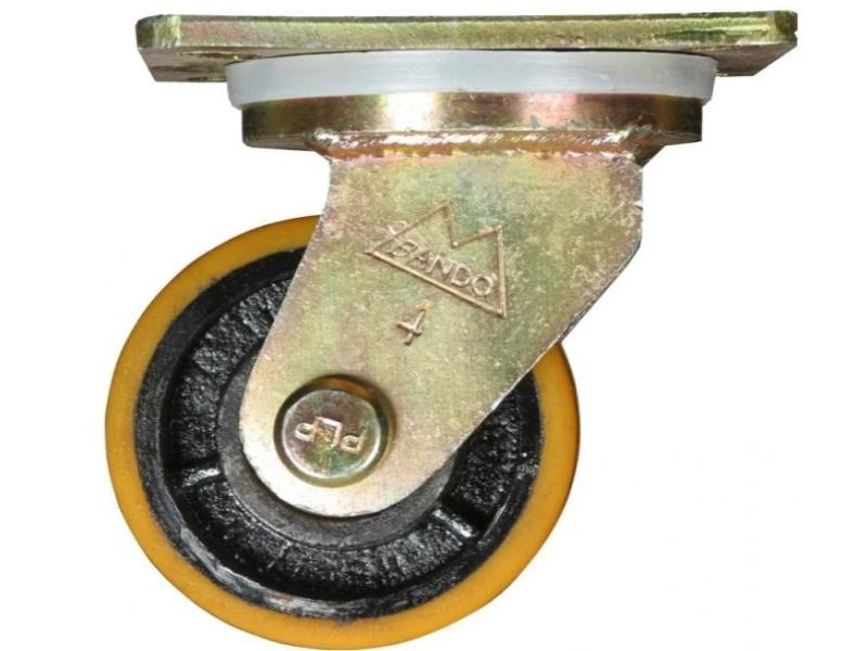 ล้อยูรีเทน-งานหนัก ขาสีทอง ขาเป็น Polyurethane Caster Wheel-ABLETOOLThailand.Com - บริษัท เอเบิลทูล จำกัด