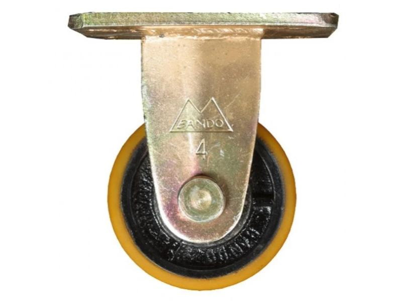 ล้อยูรีเทน-งานหนัก ขาสีทอง ขาตาย Polyurethane Caster Wheel-ABLETOOLThailand.Com - บริษัท เอเบิลทูล จำกัด