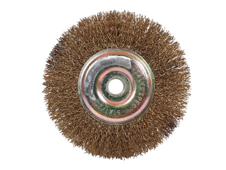 ROUND WIRE WHEEL BRUSH WITH BRASS WIRE EAGLE EAGLE&GLOBE