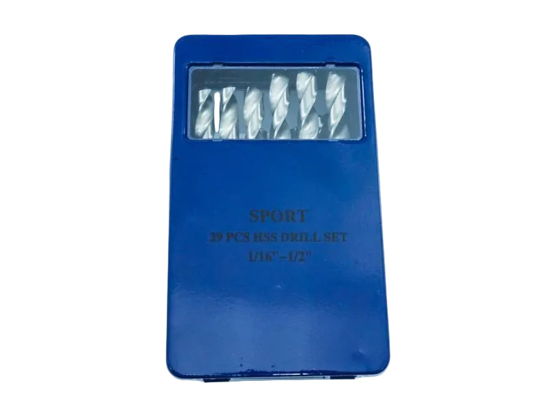 ดอกสว่านเจาะเหล็ก SPORT สีเงิน 29 ตัวชุด SPORT 29-pc polished HSS twist drill set 29 pcs set-ABLETOOLThailand.Com - บริษัท เอเบิลทูล จำกัด