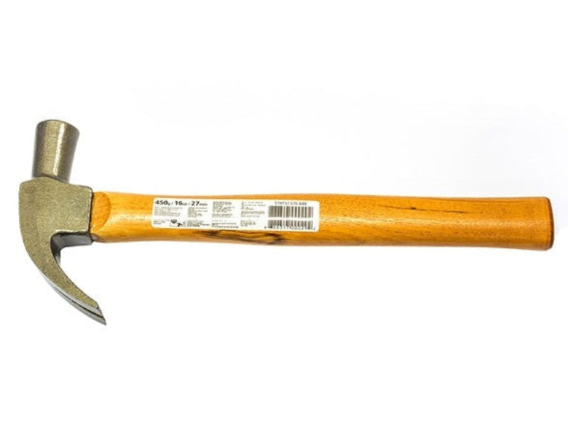 ค้อนหงอน stanley ด้ามไม้ยาว13นิ้ว16ออนซ์ Stanley Curved Claw Hammers | ABLETOOLThailand.Com