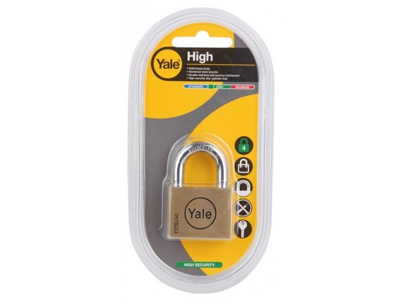 กุญแจระบบลูกปืน ตรา Yale - Yale Brass Padlock-ABLETOOLThailand.Com - บริษัท เอเบิลทูล จำกัด
