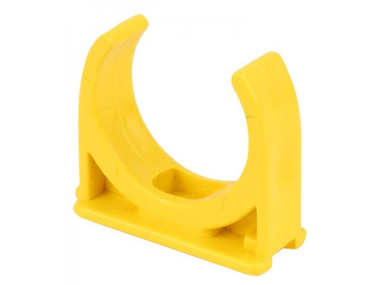กิ๊บ PVC จับท่อร้อยสายไฟ ตรา TOR ตัวสีเหลือง 3/4นิ้ว Yellow PVC Pipe ...
