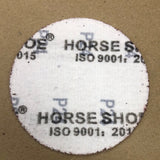 กระดาษทรายสักหลาด 100 mm. HORSE SHOE Velcro back sanding discs without hole  100 mm.