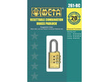 กุญแจ ท.ล.รุ่นตั้งรหัส No.261-BC META META Combination Padlock 20 mm.-ABLETOOLThailand.Com - บริษัท เอเบิลทูล จำกัด