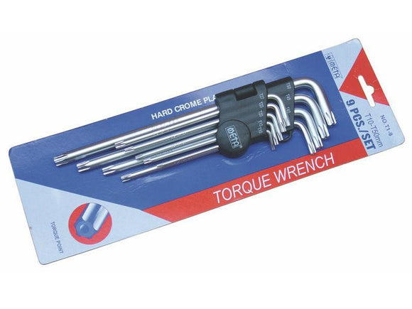 กุญแจท๊อกซ์ดอกแฉก 9 ตช.T1-9 (ยาว) META Torque Wrench Set T1-9 9 pcs set-ABLETOOLThailand.Com - บริษัท เอเบิลทูล จำกัด