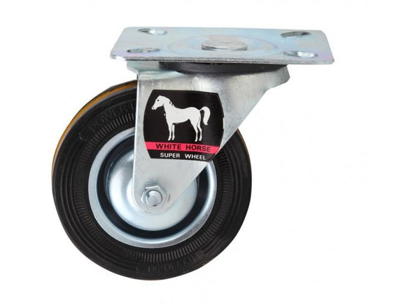 ล้อยาง ตรา ม้า เป็น Iron Caster Wheel - WHITE HORSE-ABLETOOLThailand.Com - บริษัท เอเบิลทูล จำกัด