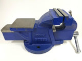 ปากกาจับเหล็ก มีแท่น เหล็กเหนียว META Cast Iron Bench Vise META-ABLETOOLThailand.Com - บริษัท เอเบิลทูล จำกัด