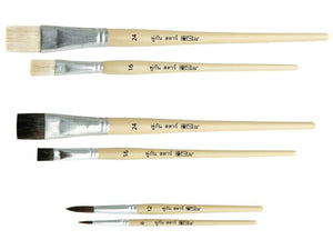 พู่กัน STAR ปากแบนขนขาว No.333 STAR paint brush for drawing (flat tip, white bristle)-ABLETOOLThailand.Com - บริษัท เอเบิลทูล จำกัด