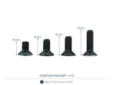 สกรูหัวจมดำเตเปอร์ดำ Socket countersunk(flat) head cap screw (12.9) เกลียวมิล-ABLETOOLThailand.Com - บริษัท เอเบิลทูล จำกัด